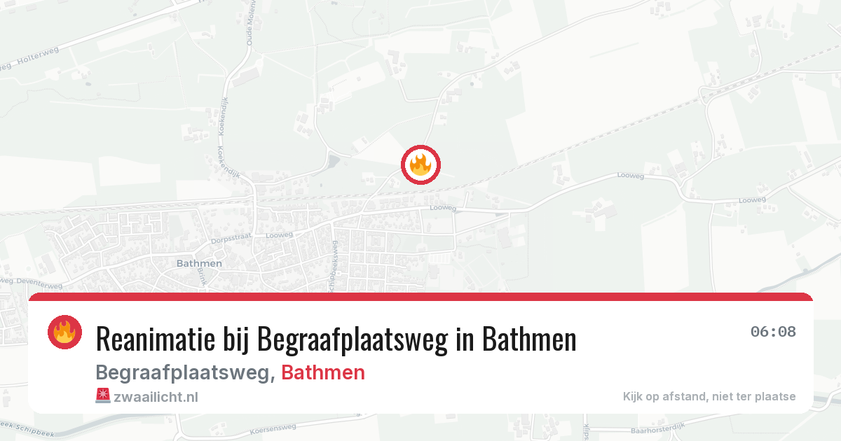 Reanimatie bij Begraafplaatsweg in Bathmen — 31 jan 2026