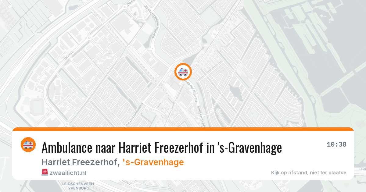 Ambulance naar Harriet Freezerhof in 's-Gravenhage — 13 jun 2026