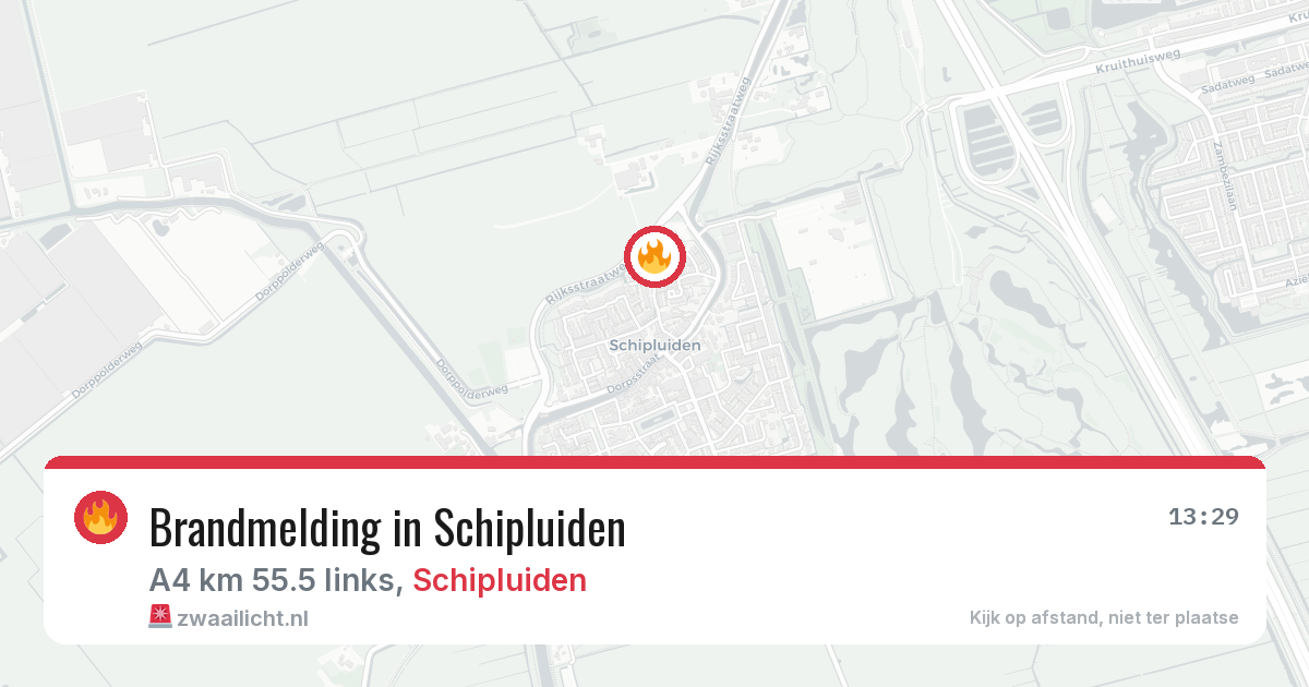 Brandmelding in Schipluiden — 12 apr 2026