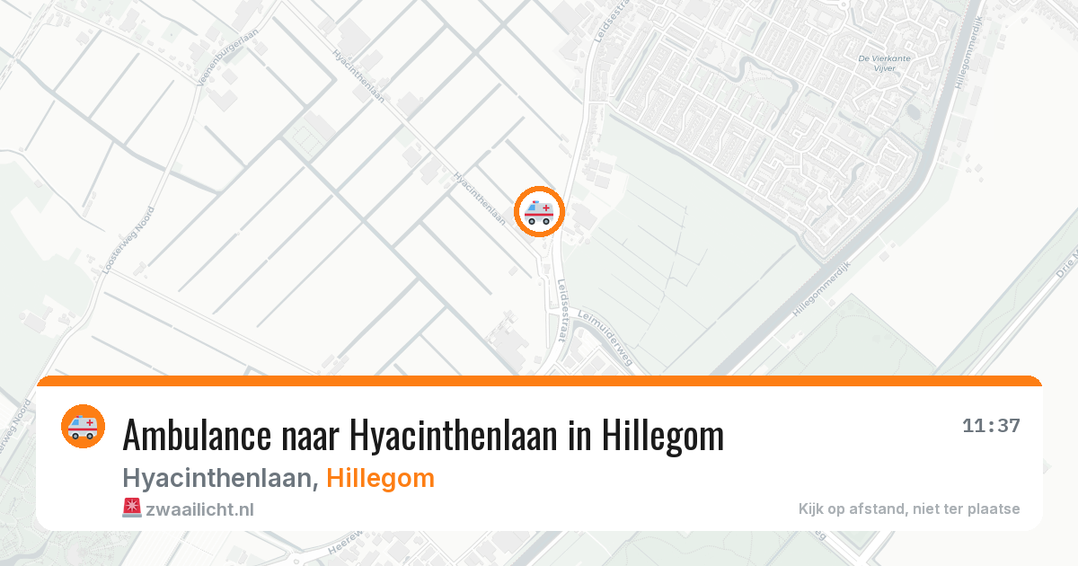 Ambulance naar Hyacinthenlaan in Hillegom — 29 jan 2026