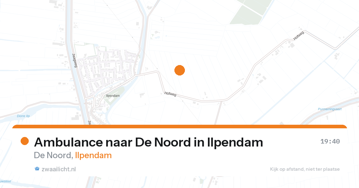 Ambulance naar De Noord in Ilpendam — 14 aug 2026