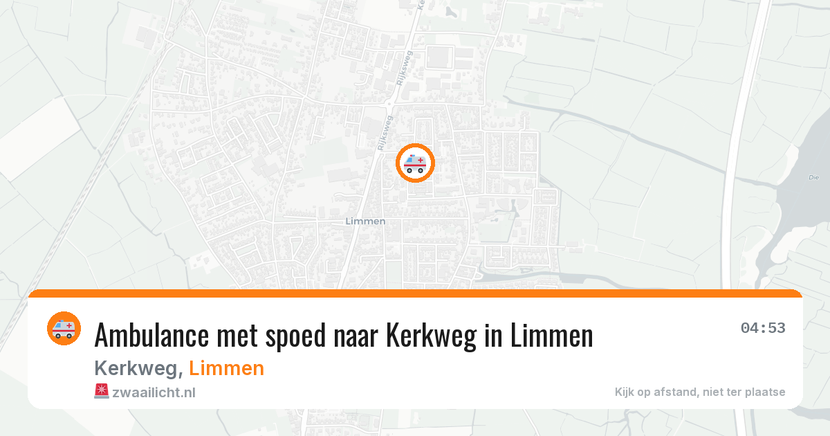 Ambulance met spoed naar Kerkweg in Limmen — 28 jan 2026