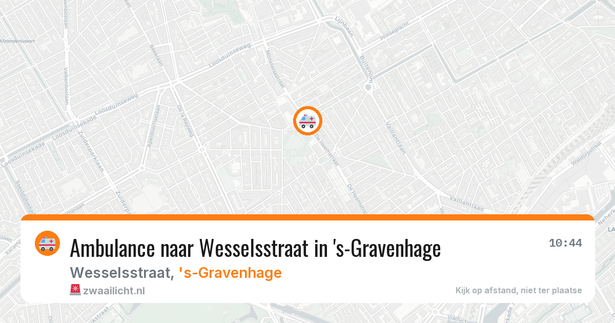 Ambulance naar Wesselsstraat in 's-Gravenhage — 31 mrt 2026