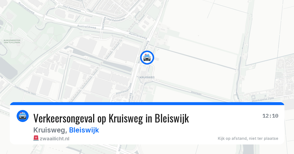 Verkeersongeval op Kruisweg in Bleiswijk — 16 mei 2026
