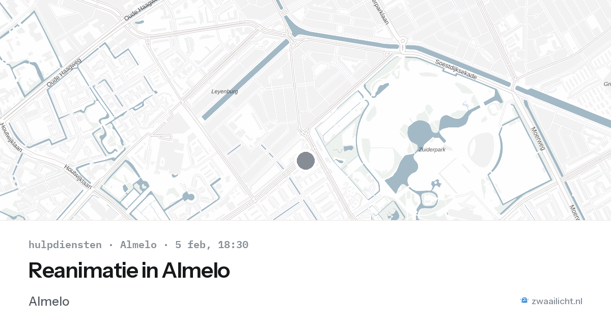 Reanimatie in Almelo — 5 feb 2026