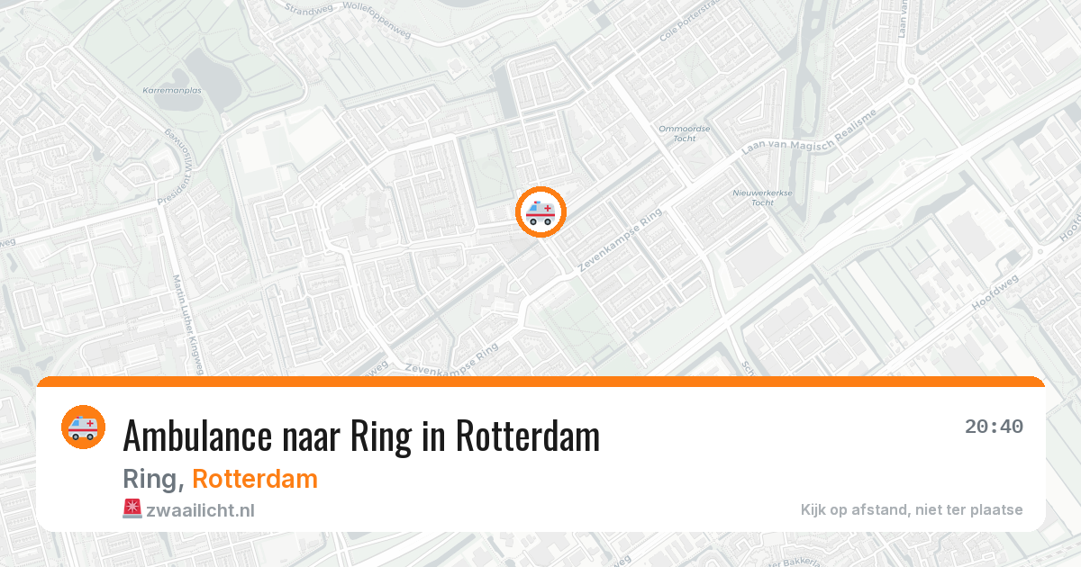 Ambulance naar Ring in Rotterdam — 8 mei 2026