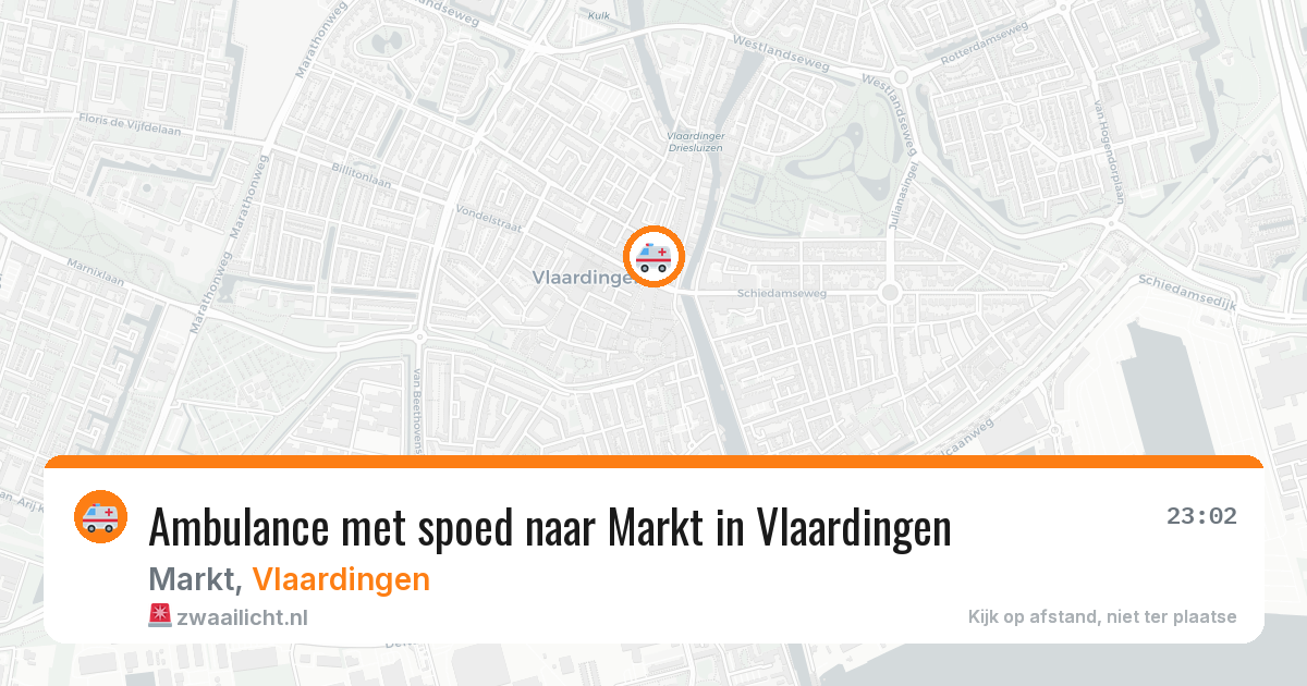 Ambulance met spoed naar Markt in Vlaardingen — 19 mrt 2026