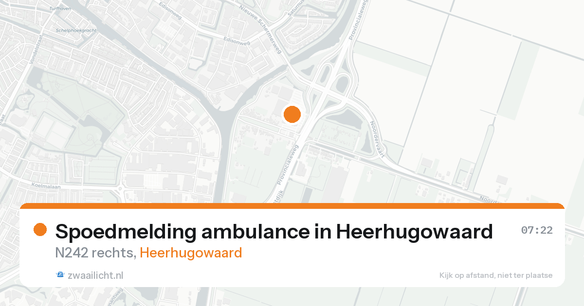 Spoedmelding ambulance in Heerhugowaard — 25 aug 2026