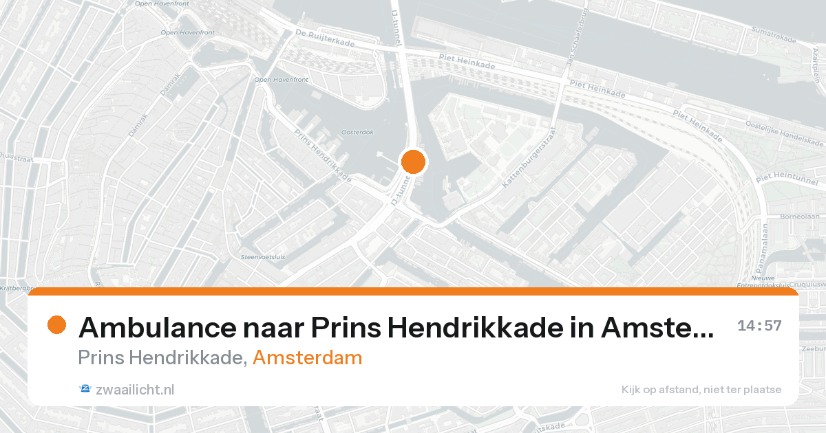 Ambulance naar Prins Hendrikkade in Amsterdam — 30 jan 2026