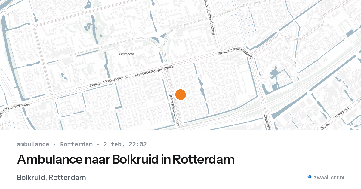 Ambulance naar Bolkruid in Rotterdam — 2 feb 2026