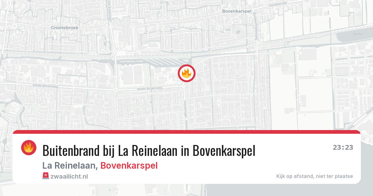 Buitenbrand bij La Reinelaan in Bovenkarspel — 27 jun 2026