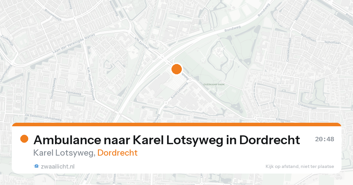Ambulance naar Karel Lotsyweg in Dordrecht — 18 aug 2026