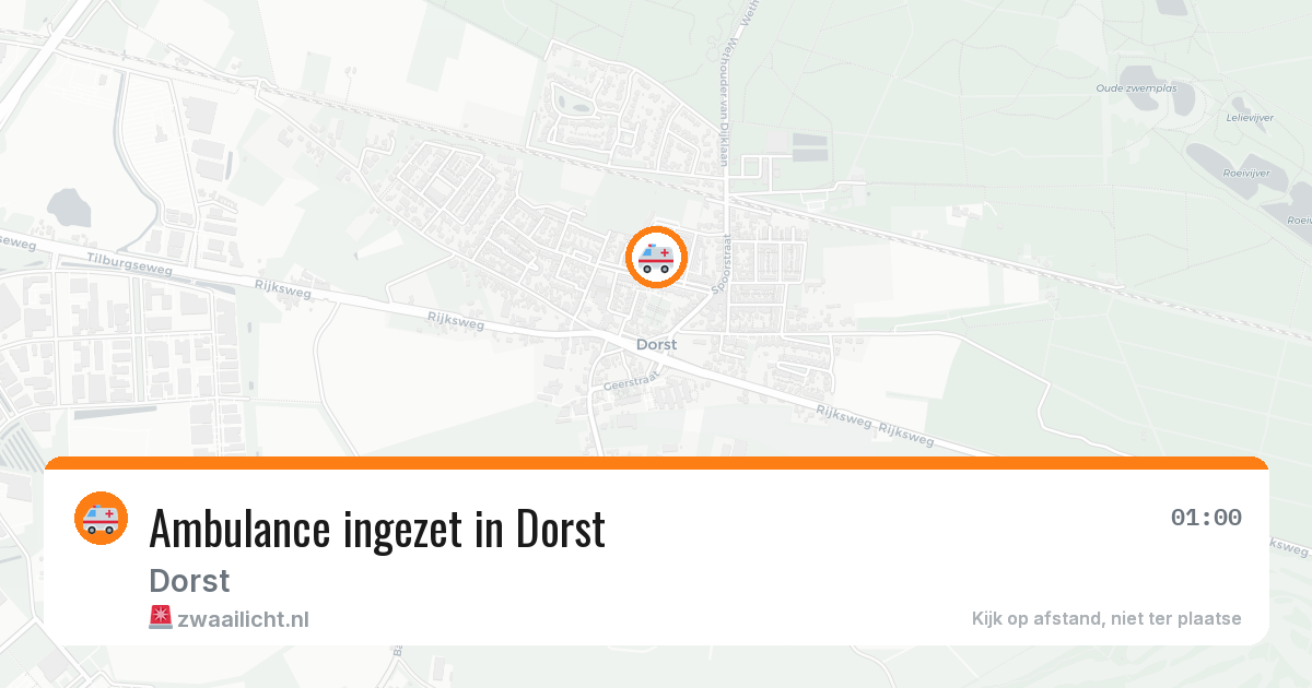 Ambulance ingezet in Dorst — 28 apr 2026