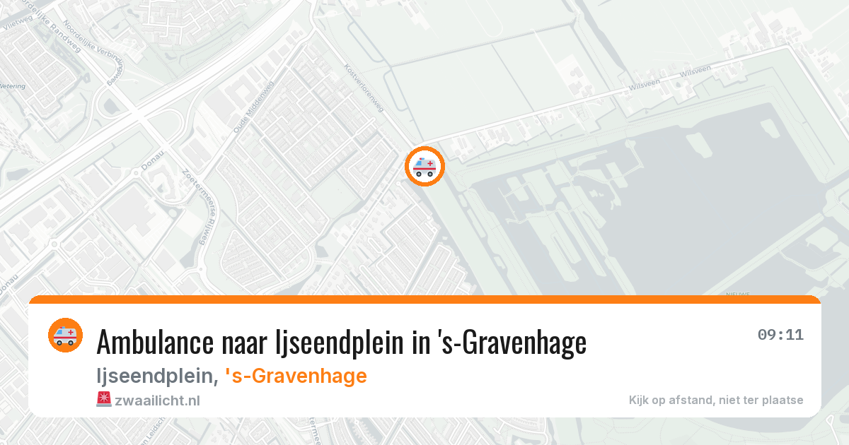 Ambulance naar Ijseendplein in 's-Gravenhage — 29 jun 2026