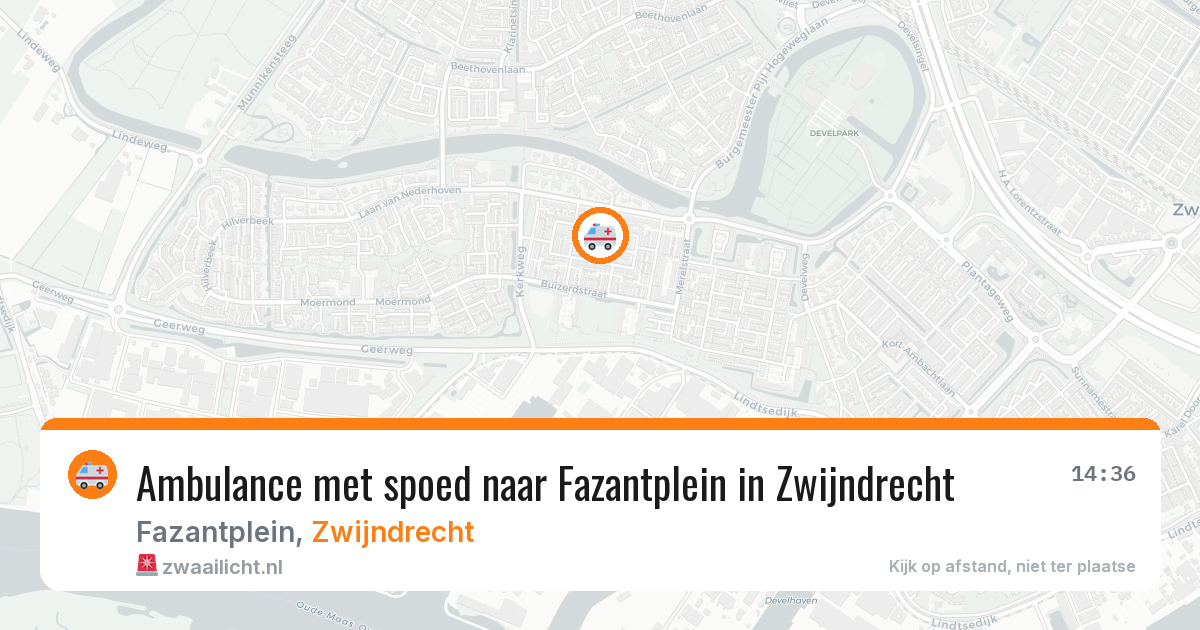 Ambulance met spoed naar Fazantplein in Zwijndrecht — 13 mei 2026
