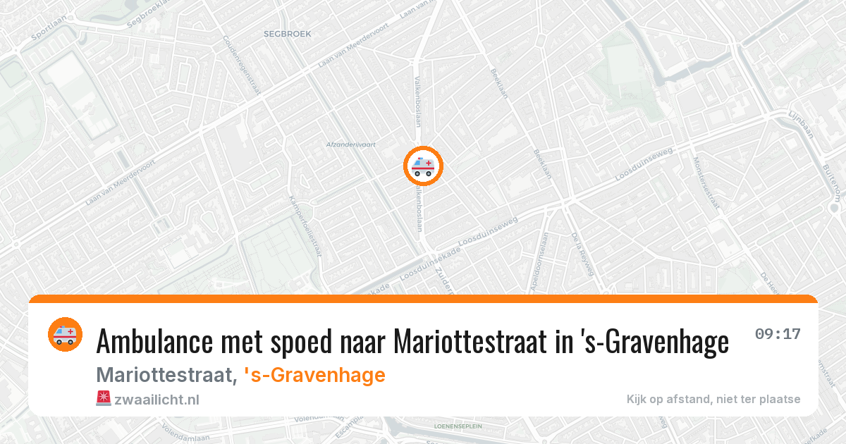 Ambulance met spoed naar Mariottestraat in 's-Gravenhage — 30 jun 2026