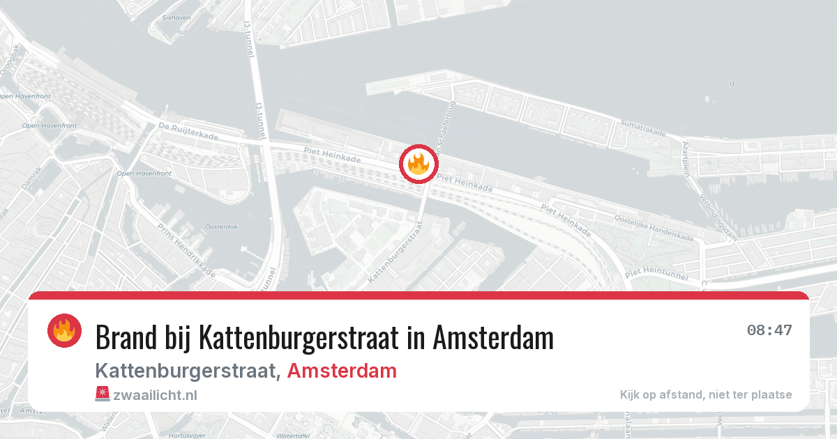 Brand bij Kattenburgerstraat in Amsterdam — 29 jan 2026