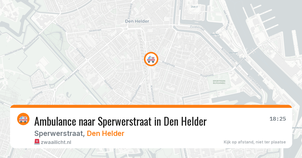 Ambulance naar Sperwerstraat in Den Helder — 5 aug 2026