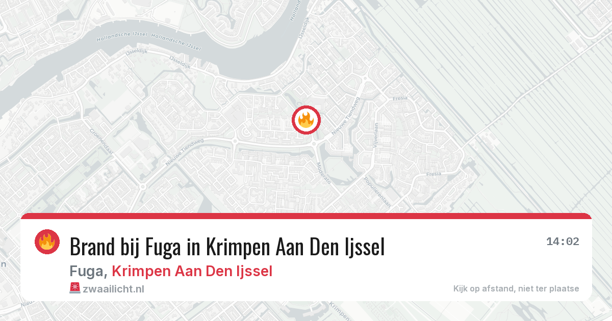 Brand bij Fuga in Krimpen Aan Den Ijssel — 26 jun 2026