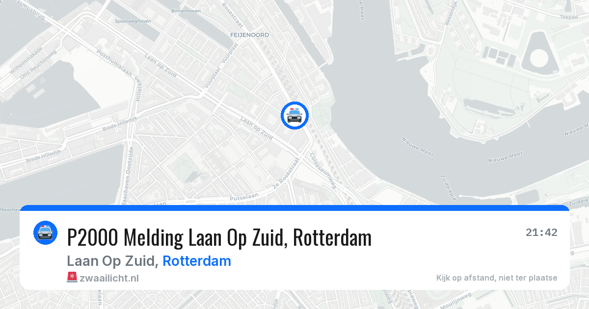 P2000 Melding Laan Op Zuid, Rotterdam — 24 jun 2026