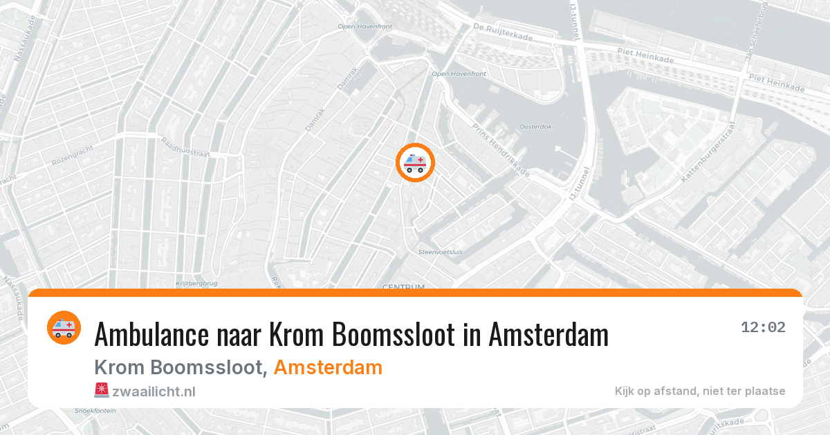 Ambulance naar Krom Boomssloot in Amsterdam — 11 jul 2026