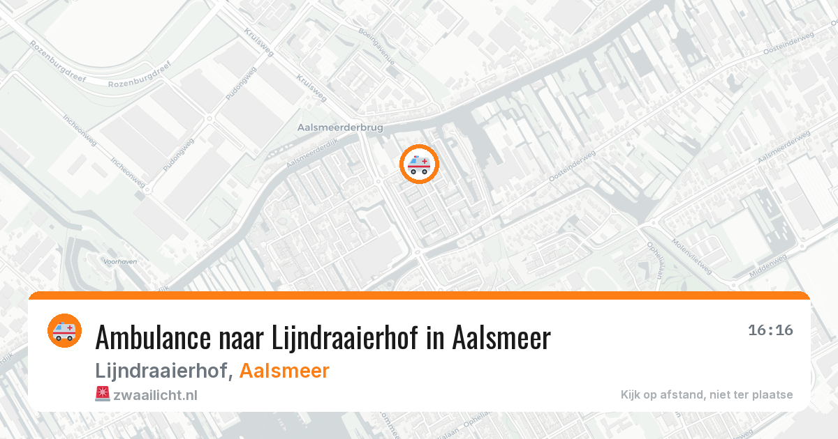 Ambulance naar Lijndraaierhof in Aalsmeer — 3 jul 2026
