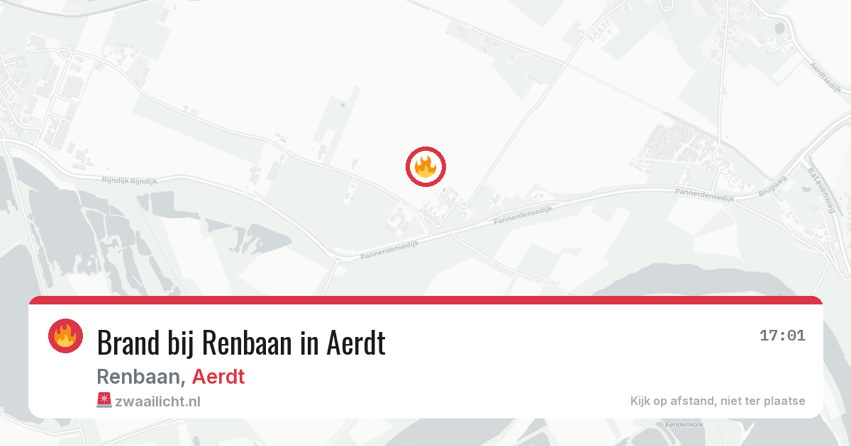 Brand bij Renbaan in Aerdt — 28 jun 2026