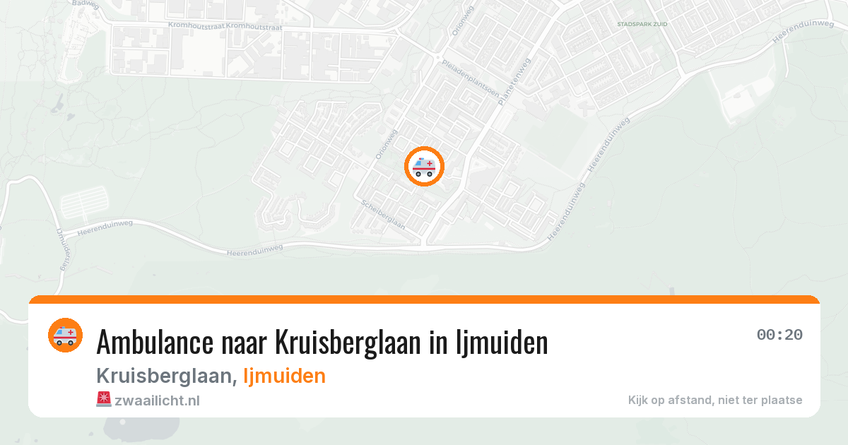 Ambulance naar Kruisberglaan in Ijmuiden — 15 jun 2026
