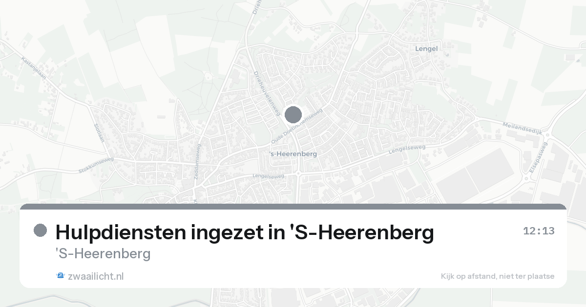 Hulpdiensten ingezet in 'S-Heerenberg — 31 jan 2026 | 🚨 Zwaailicht.nl