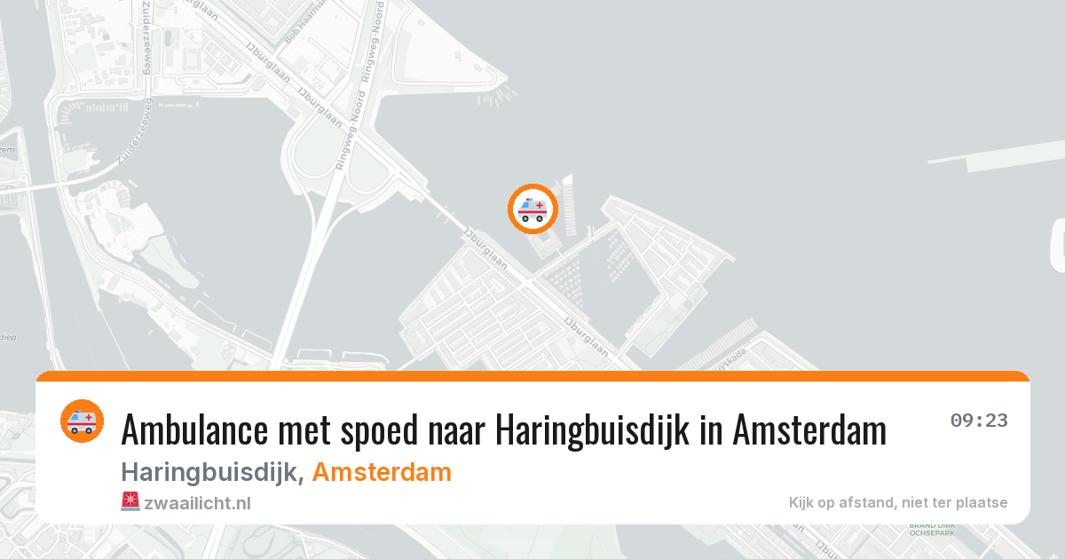 Ambulance met spoed naar Haringbuisdijk in Amsterdam — 14 mei 2026