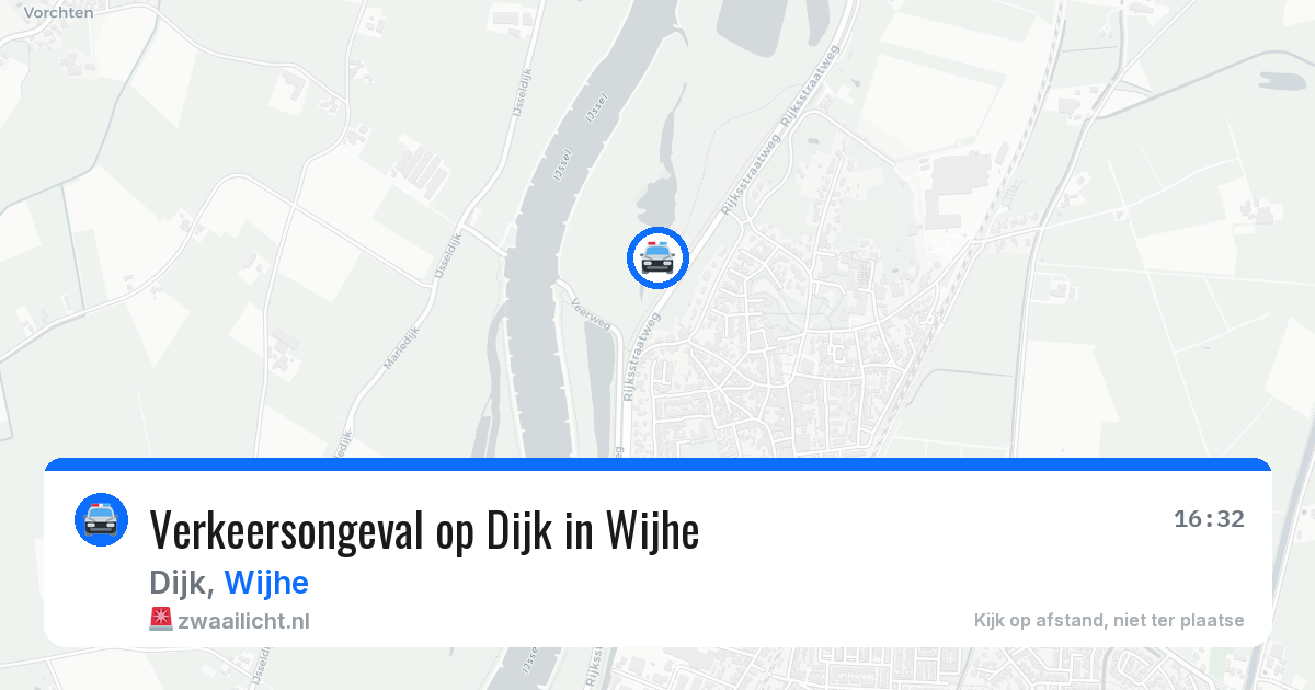 Verkeersongeval op Dijk in Wijhe — 10 aug 2026