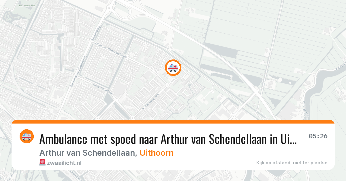 Ambulance met spoed naar Arthur van Schendellaan in Uithoorn — 30 jan 2026