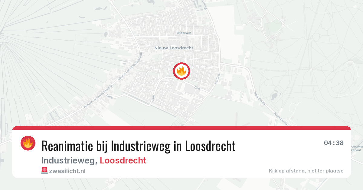 Reanimatie bij Industrieweg in Loosdrecht — 19 jan 2026