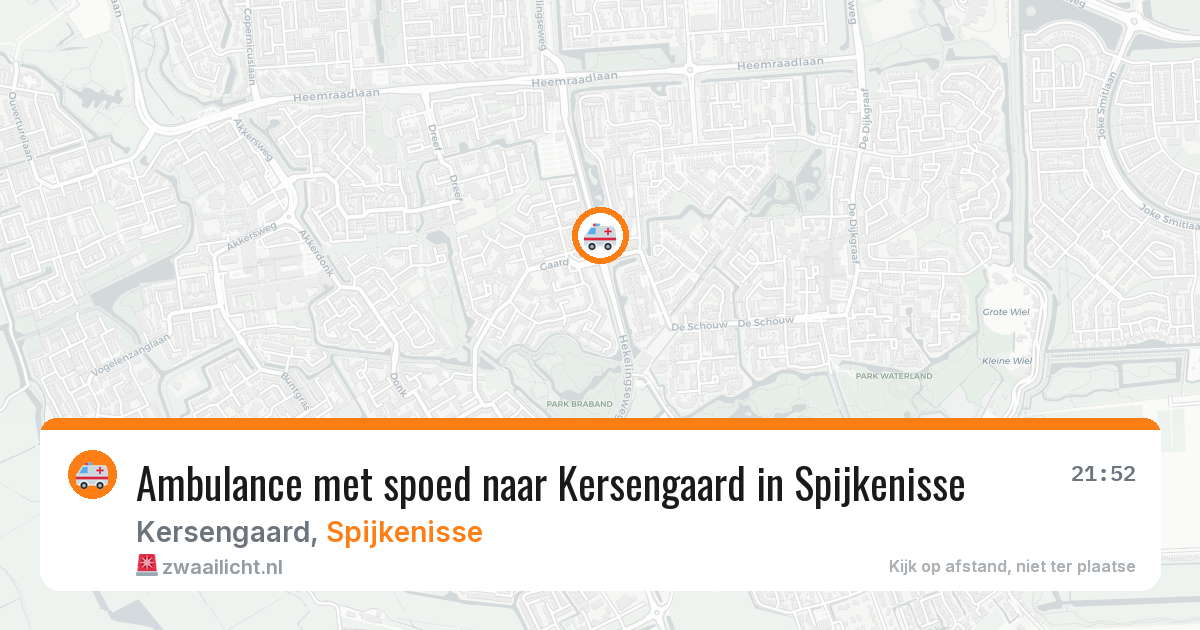 Ambulance met spoed naar Kersengaard in Spijkenisse — 10 jun 2026