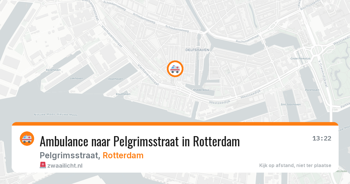Ambulance naar Pelgrimsstraat in Rotterdam — 20 jun 2026
