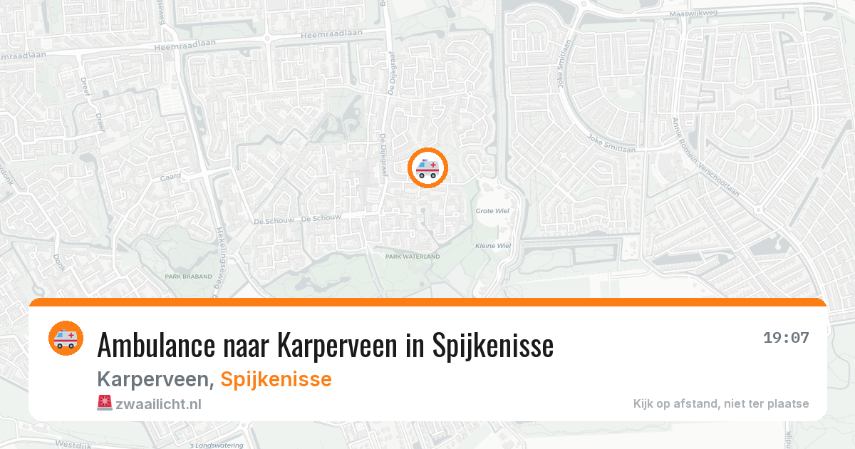 Ambulance naar Karperveen in Spijkenisse — 13 mei 2026