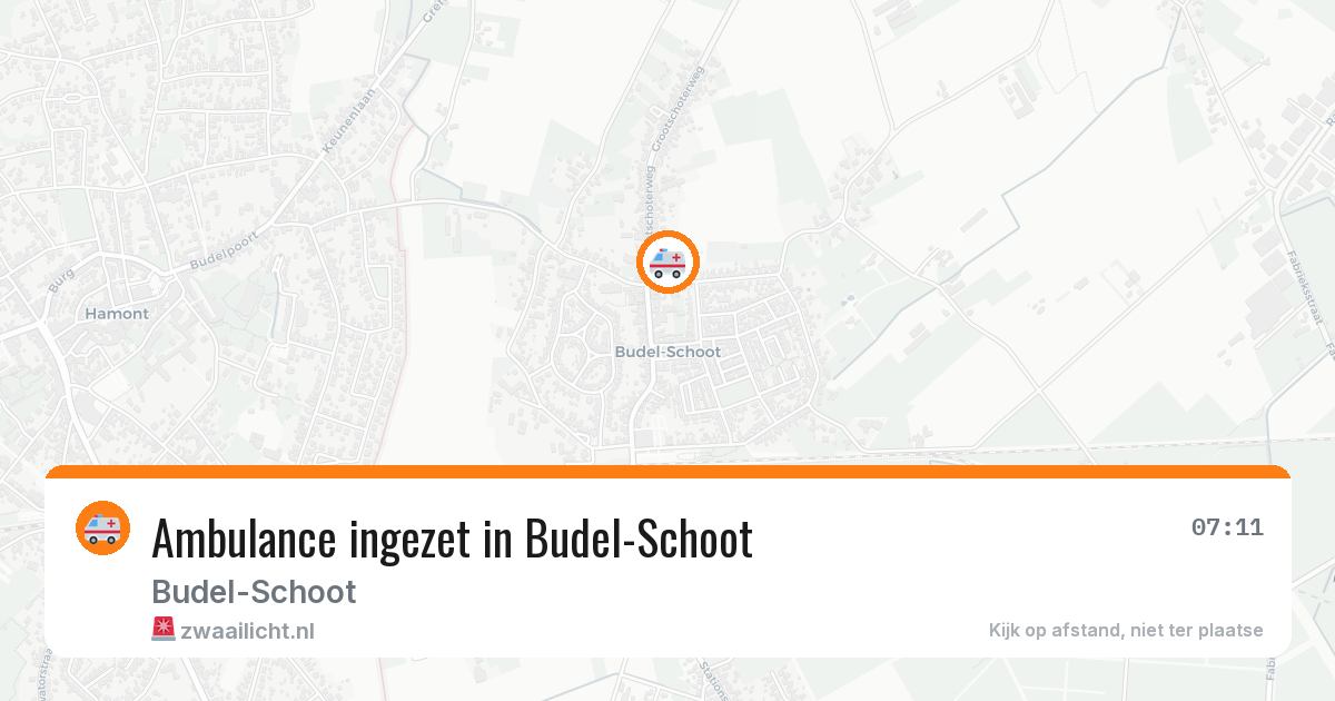 Ambulance ingezet in Budel-Schoot — 9 apr 2026