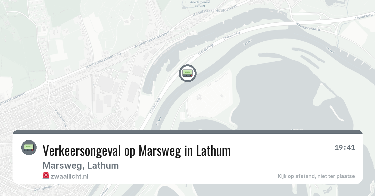 Verkeersongeval op Marsweg in Lathum — 29 jul 2026