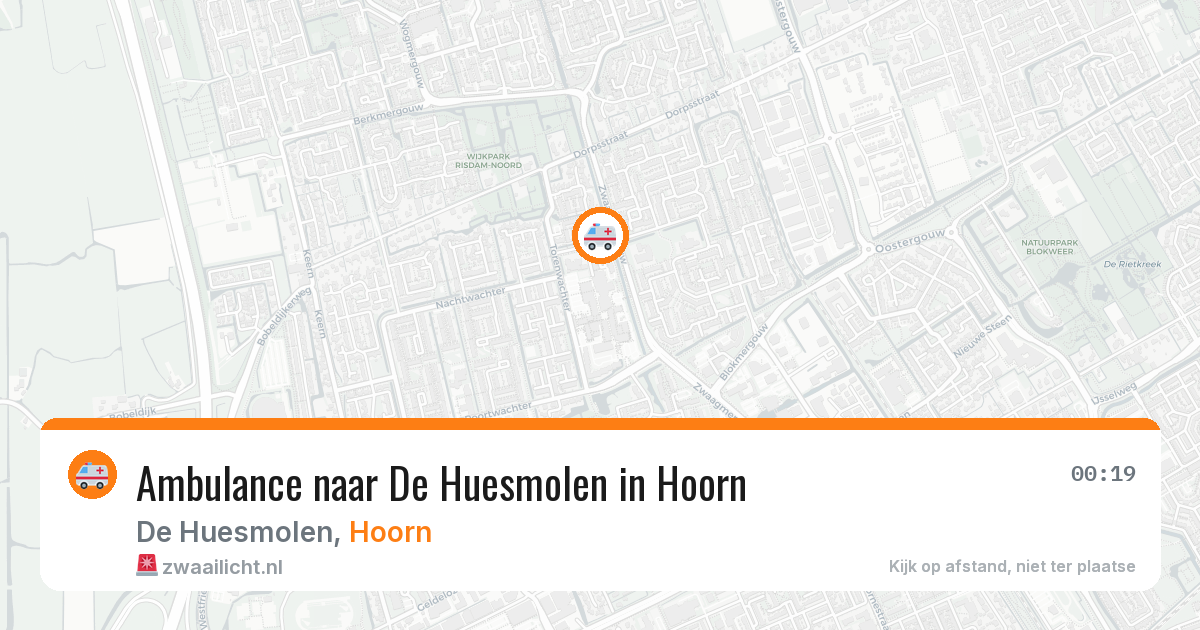 Ambulance naar De Huesmolen in Hoorn — 13 mei 2026