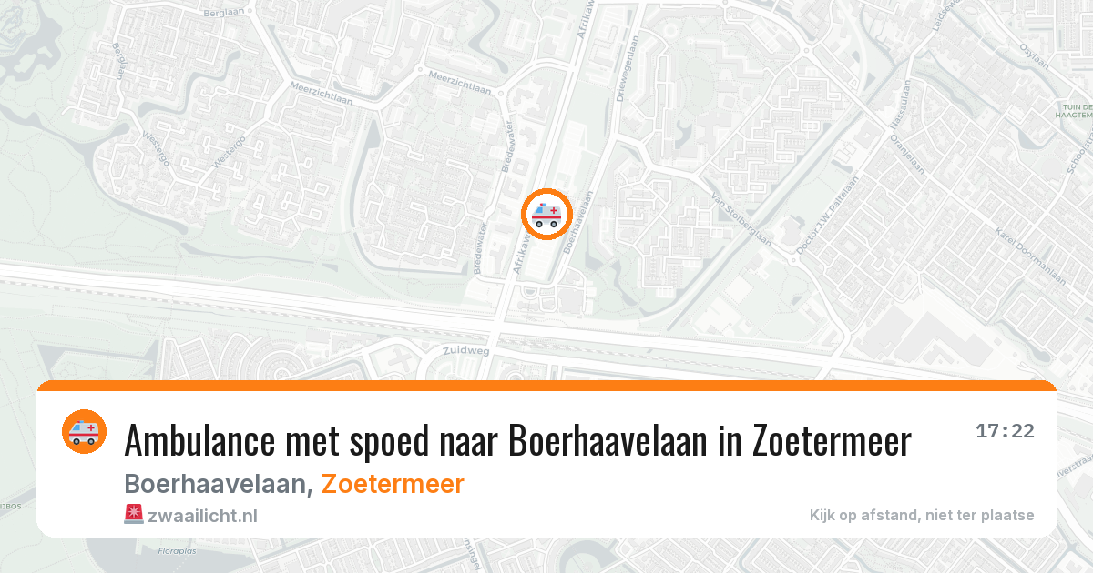 Ambulance met spoed naar Boerhaavelaan in Zoetermeer — 12 jun 2026