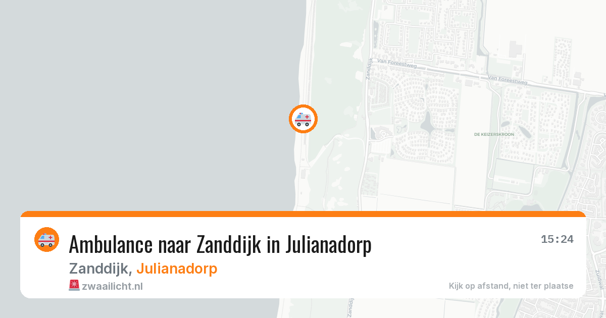Ambulance naar Zanddijk in Julianadorp — 23 mei 2026
