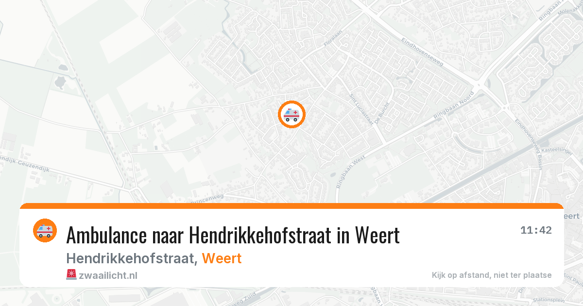 Ambulance naar Hendrikkehofstraat in Weert — 17 jun 2026