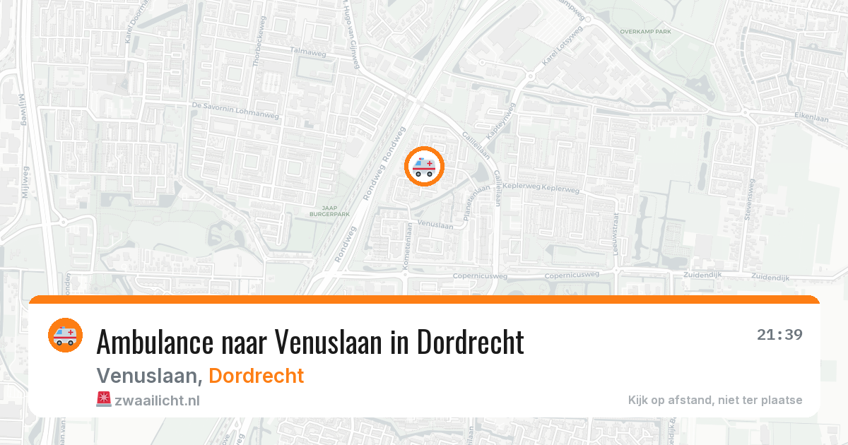 Ambulance naar Venuslaan in Dordrecht — 24 jun 2026