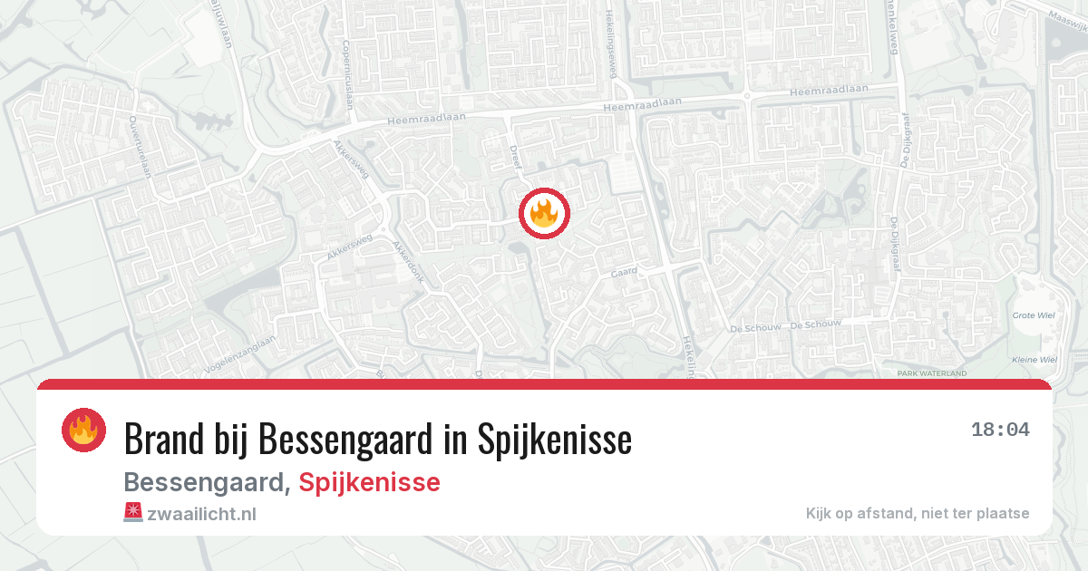 Brand bij Bessengaard in Spijkenisse — 6 jul 2026
