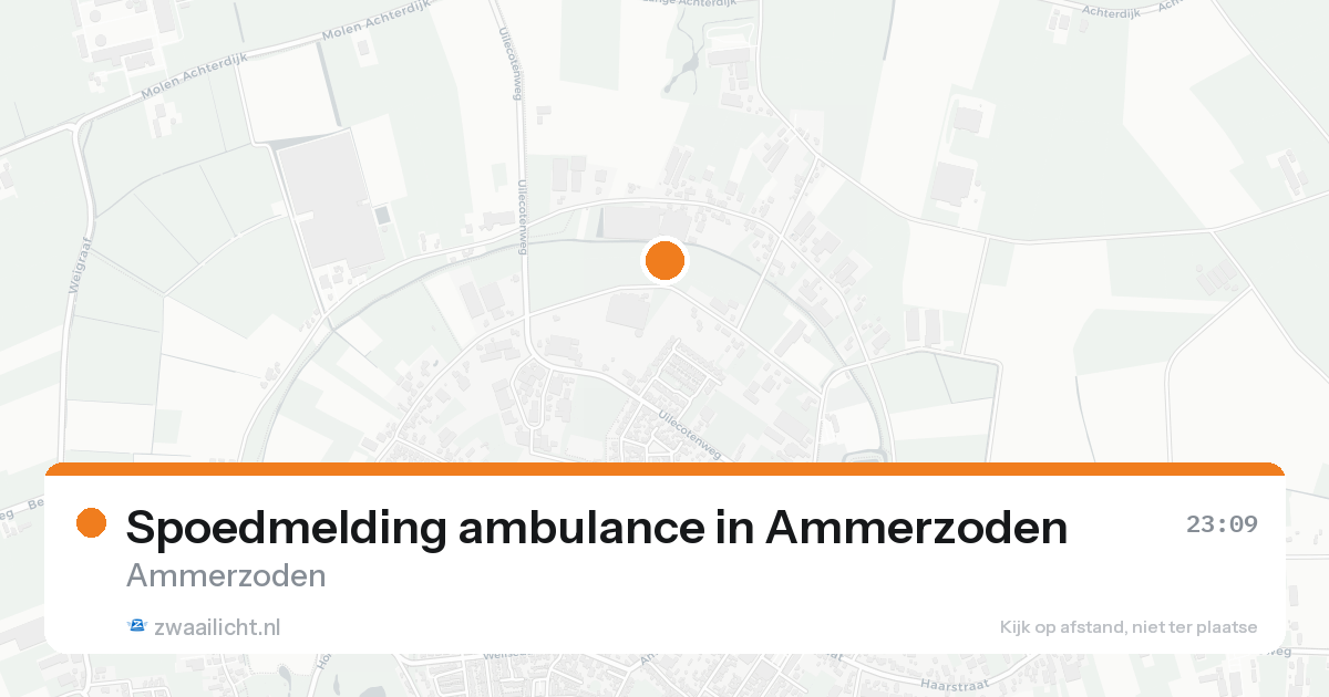 Spoedmelding ambulance in Ammerzoden — 19 aug 2026