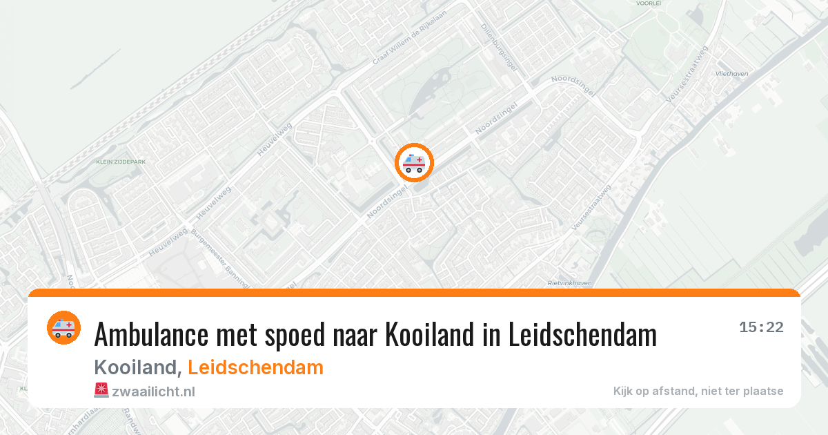Ambulance met spoed naar Kooiland in Leidschendam — 3 jun 2026