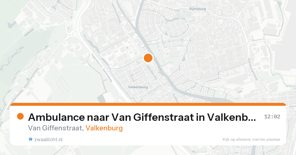 Ambulance naar Van Giffenstraat in Valkenburg — 24 aug 2026