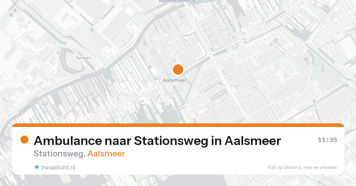 Ambulance naar Stationsweg in Aalsmeer — 21 aug 2026