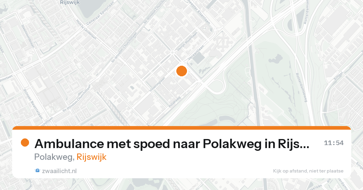 Ambulance met spoed naar Polakweg in Rijswijk — 19 aug 2026