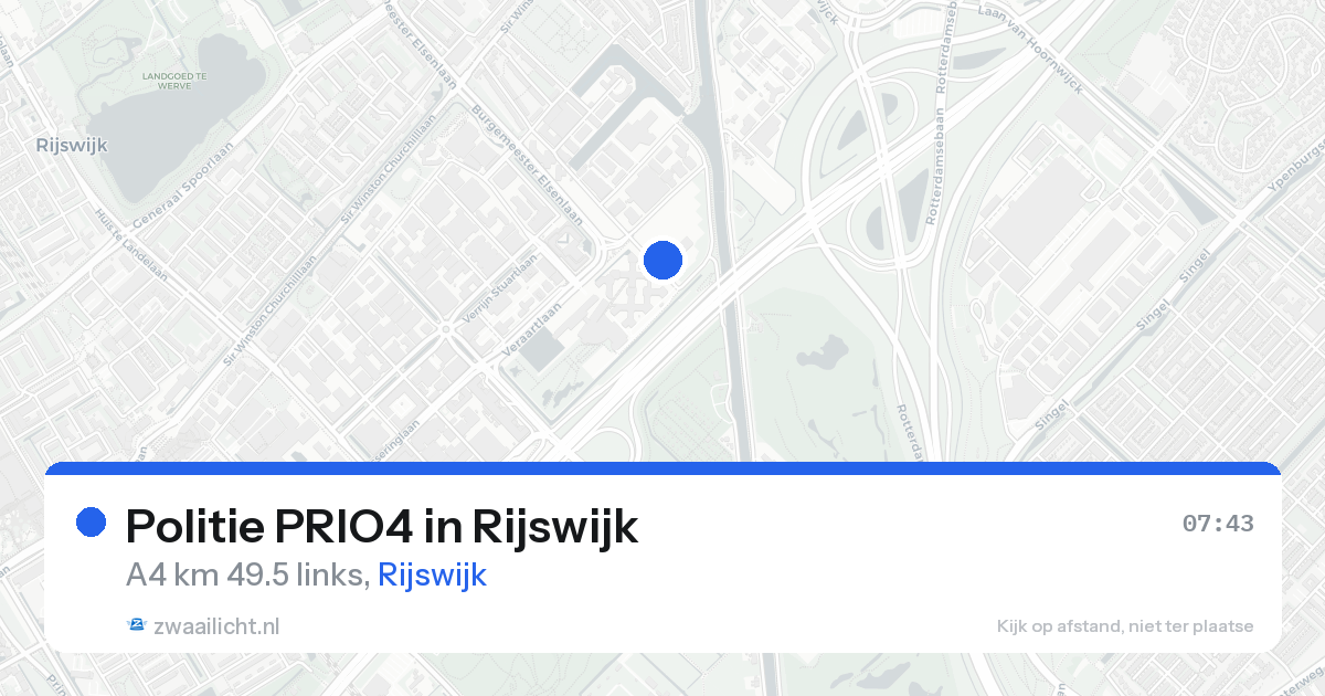 Politie PRIO4 in Rijswijk — 11 aug 2026 | 🚨 Zwaailicht.nl